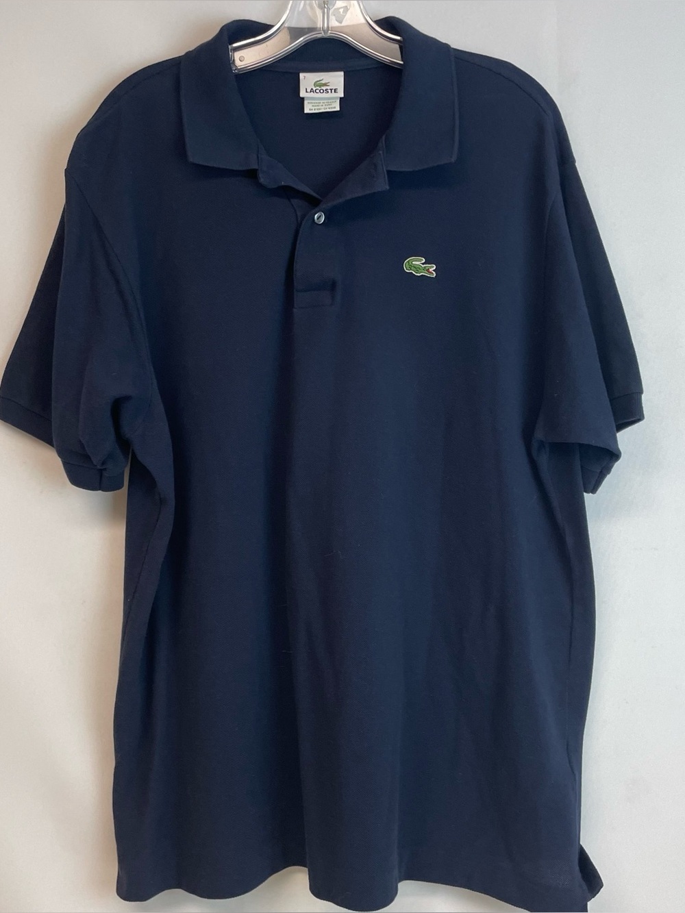Lacoste Men's Classic Navy Short-Sleeve Polo Shirt Size XXL
